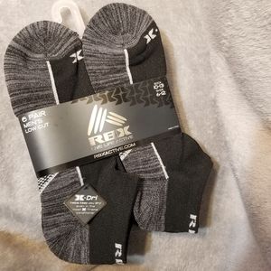 RBX mens low cut socks 6 pair pack.